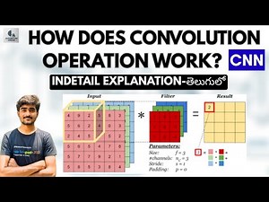 Tutorial-49:How does convolution operation work in CNN's? | Deep Learning | Telugu