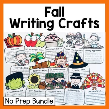 Fall Writing Crafts Bundle Fall Writing Paper Fall Writing Craftivity Page
