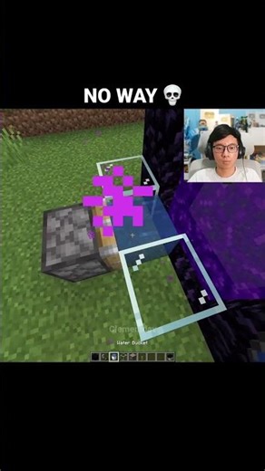 Minecraft Water in Nether Moment