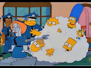THE SIMPSONS- Robot Policewoman !