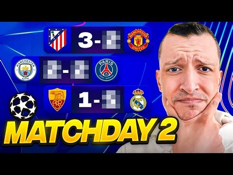 CHAMPIONS LEAGUE MATCHDAY 2 FULL PREVIEW & PREDICTIONS FT FANTASY!!
