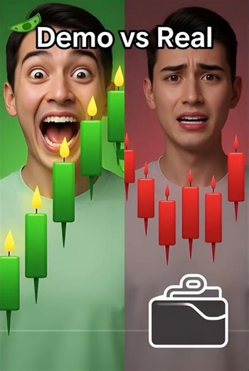 DEMO VS REAL ACCAUNT... #trading #tradingmeme #aitrading