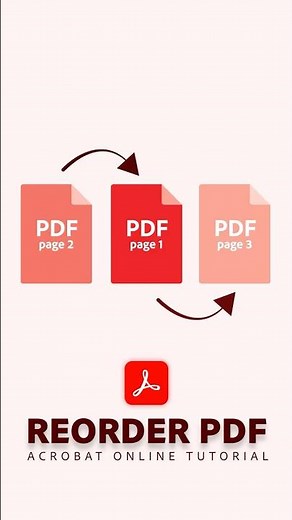 Reorder PDF Pages using Adobe Acrobat