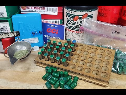 Reloading 38 Special With The Cast Lee 358148 Wad Cutter Using Hodgdon Clays