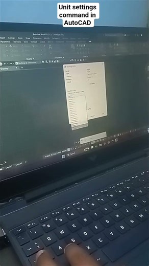 Unit settings command in AutoCAD (Un - Enter)#shorts#Design mind works