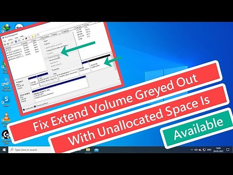 Fix Extend Volume Greyed Out With Unallocated Space is Available