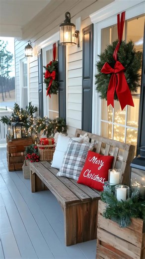 250K views · 4.6K reactions | Festive inspiration awaits, transform your porch with clever, wallet-friendly DIY Christmas decor ideas that bring big holiday cheer without breaking the bank. | Sustainability Success | Facebook
