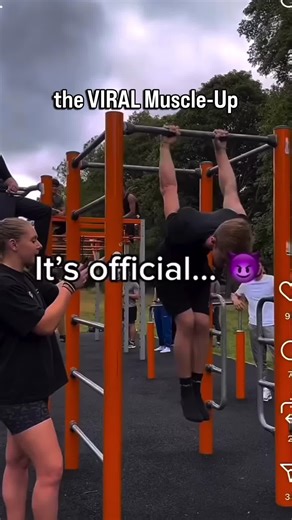 Trying the viral muscle-up #calisthenics #streetworkout #backlever #muscleup #fyp