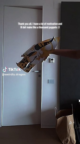 April fools ig? Ima go prank my sister >:3 #dragontok #dragonpuppet #paperdragon