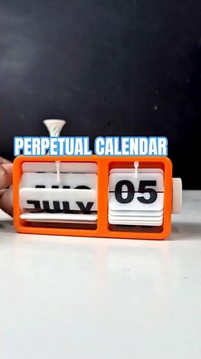 3D Printed The Perpetual Calendar #diy