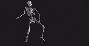 3D Dancing Skeleton Gangnam Style Animation