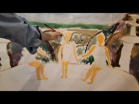 Comment peindre des grandes toiles.