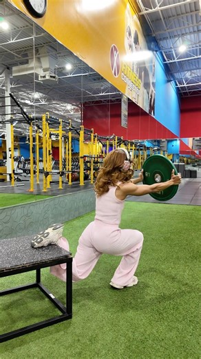 Snap Down Bulgarian Split Squat with Chest Press