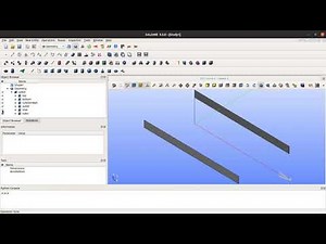 Parametric geometry and mesh using Salome 9 for OpenFOAM 2D case