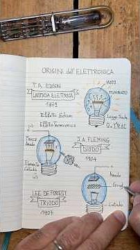Le origini dell’elettronica! #fisica #scienza #elettronica #lampada #edison #fleming #deforest