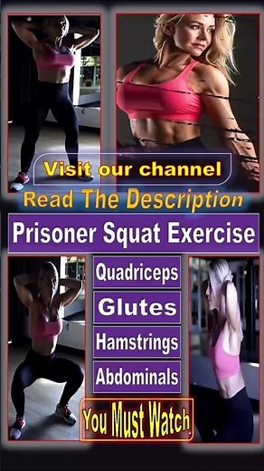 Prisoner Squat Exercise #glutes #hamstrings #quads #abworkout #squat #prisonersquat