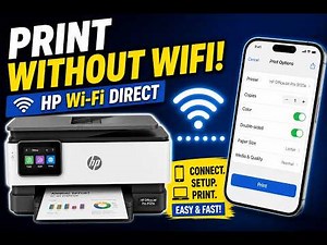 HP OfficeJet Pro – Wi Fi Direct Setup | How to Connect Phone to HP Printer | 123.hp.com/setup