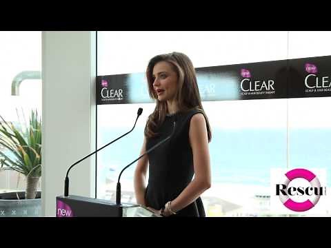 Miranda Kerr at Clear Scalp Hair & Beauty Therapy Beauty Media Breakfast Video