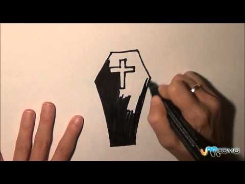 Como desenhar um caixão