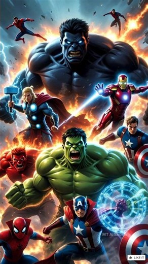 All Hulk vs Dark Hulk Army 💥 Superhero Final Battle | Green Hulk vs Red Hulk vs Black Hulk #shorts