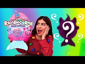 Opening a GIANT RAINBOW CORNS Egg! 😱 #rainbocorns #zuru #openingtoys #toys