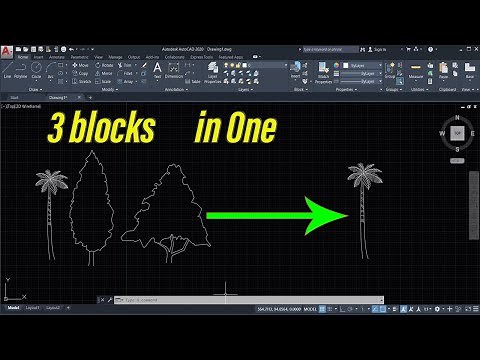 Adding Three blocks In One using dynamic block of AutoCAD