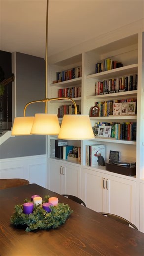 JENNA ELROD | Photographer + Encourager for Entrepreneur Moms on Instagram: "Little kid Jenna is in heaven over this dining room library 🥹✨📚"