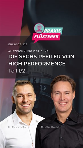 OPTI health consulting GmbH on Instagram: "🎙️ Ready für High Performance? 🚀 Willst du wissen, warum das richtige Umfeld, deine Beziehungen und sogar dein digitaler Notizblock entscheidend für deinen Erfolg sind? In der aktuellen Episode sprechen Christian Henrici und Dr. Stefan Helka über die sechs Pfeiler von High Performance und heute geht es um Beziehungen, Netzwerk und gewinnbringende Gewohnheiten! (Dies ist der zweite Teil. Der erste Teil ist am 5.12.2025 im Praxisflüsterer Podcast erschi