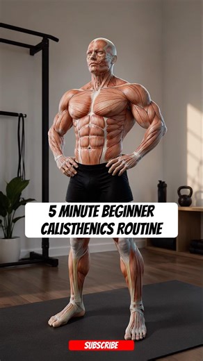 5 Minute Beginner Calisthenics Routine With Zero Equipment