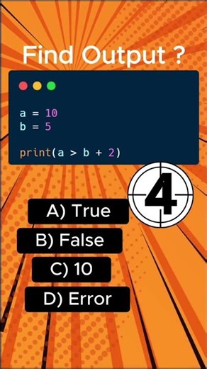 Python Quiz Challenge 🐍 | Can You Predict the Output? Only Smart Coders Can! #shorts #funny