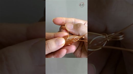 Wire wrapping jewelry | Rosebud pendant with stone without holes #shortsvideo #diy #handmade #craft