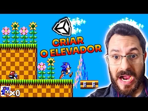 🔴DESAFIO do SONIC na UNITY! Vamos descobrir o SEGREDO de CRIAR o ELEVADOR do SONIC na UNITY!