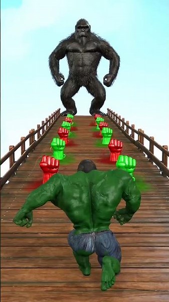 Hulk VS 999 LVL Boss Can Hulk Defeat King Kong Help Hulk