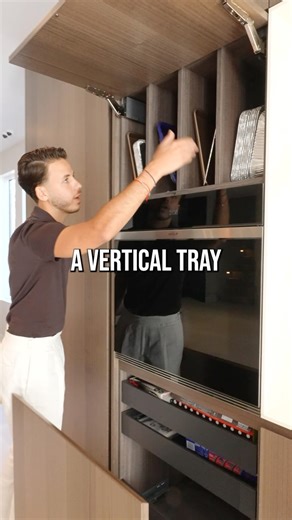 The Kitchen Guy on Instagram: "This is 10/10 best way to store a tray as written by tray storage magazine 🔥 If you’re storing your trays horizontally stacked in a drawer, you’re doing it wrong for 2025."
