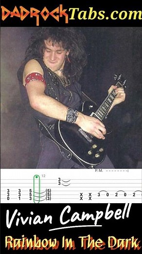 Rainbow In The Dark Vivian Campbell DIO #howto #learnguitar #guitartutorial #guitartabs #guitar