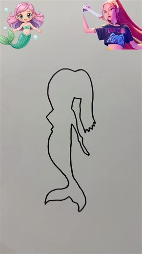 Kpop Mira as Mermaid || Kpop Demon Hunters MixUp Game #kpopdemonhunters #mira #art #kpopchallenge | Brainrot play