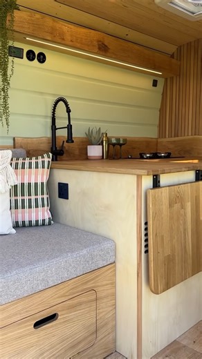 157K views · 1.9K reactions | The bed transformation? Still a mystery. But with an indoor toilet and closet at the back, this van setup already has our vote. You in or out?  by @camperdreamin #vantour #vanlife #campervan #redtailoverland #vaninteriorideas #interior #interiordesign #slowlifestyle #homedecor #projectvanlife #vanconversion | Project Van Life | Facebook