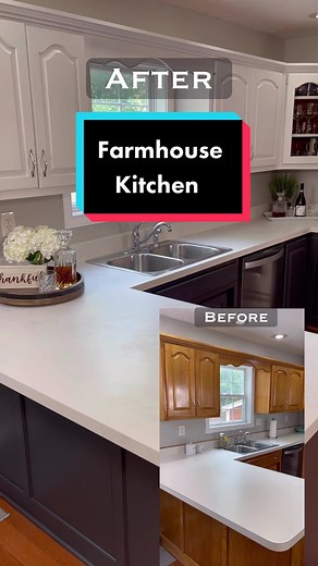 DIY Kitchen Upadates #allinonepaint #kitchencolorideas #kitchenupdatediy #diytiktok #diyontiktok #kitcheninspo #farmhousekitchen #diy #designtips #fyp