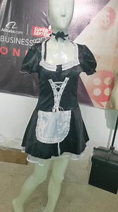 Ecowalson Sexy Women's French Maid Cosplay Lingerie Plus Size Halloween Costume for Women Maid Dress Exotic Servant Cosplay
