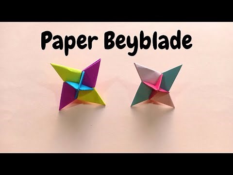 How To Make Paper Beyblade At Home | How To Make Beyblade | Paper Beyblade | Spinning Top Origami