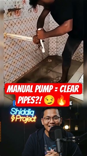 Clogged Drain? This Manual Pump Clears It Instantly! 😏🔥 #shorts