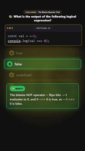 The Bitwise Operator Trick #shorts #programming