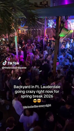 Spring Break Vibes at Backyard in Fort Lauderdale