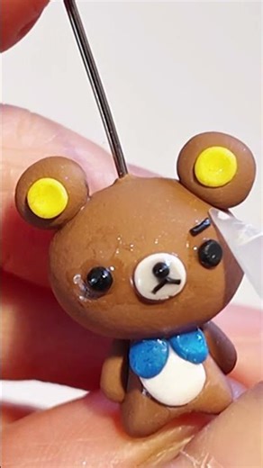 Diy Rilakkuma charms🐻#polymerclay #rilakkuma #cute #charms #claytutorials #asmr #fimoart #diy