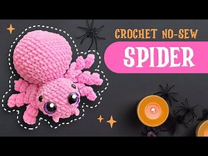 NO SEW spider crochet tutorial 🧶 | beginners friendly | US terms | Lala Crochet Boutique