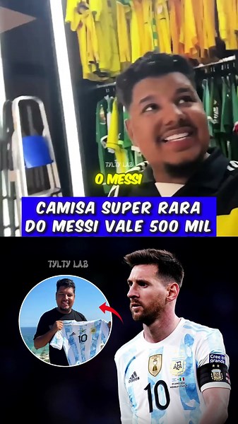 Super rare Messi shirt valued at 500,000 #lucastylty #tyltycomp #messi #footballshirts