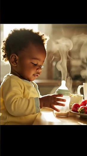 Cute Baby Morning Routine – Breakfast and Cozy Moments Video