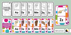 American Sign Language (ASL) Alphabet Sign and Flip Booklet