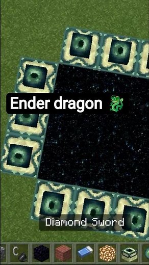 ⛏️How to creat the ender Dragon portal in mine craft 🐉