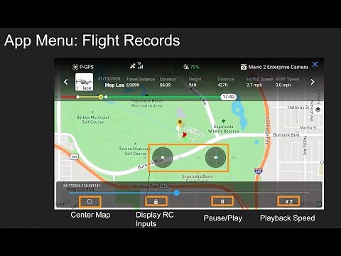 DJI Pilot: Main Menu